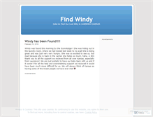 Tablet Screenshot of findwindy.wordpress.com