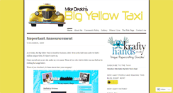 Desktop Screenshot of bigyellowtaxi.wordpress.com