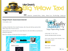 Tablet Screenshot of bigyellowtaxi.wordpress.com