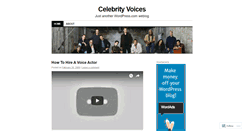 Desktop Screenshot of celebrityvoices.wordpress.com