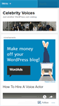 Mobile Screenshot of celebrityvoices.wordpress.com