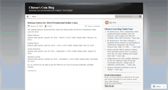 Desktop Screenshot of clintonscoinblog.wordpress.com