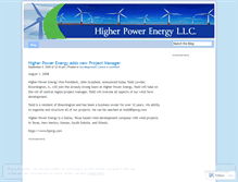 Tablet Screenshot of higherpowerenergy.wordpress.com
