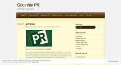 Desktop Screenshot of gocnhinpr.wordpress.com