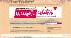 Desktop Screenshot of lagaleriecreative.wordpress.com