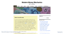 Desktop Screenshot of modernmoney.wordpress.com