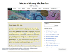 Tablet Screenshot of modernmoney.wordpress.com