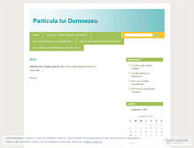 Tablet Screenshot of particulaluidumnezeu.wordpress.com