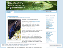 Tablet Screenshot of fischtante.wordpress.com