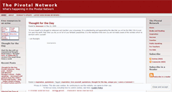 Desktop Screenshot of pivotalnetwork.wordpress.com