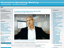 Tablet Screenshot of executivespeaking.wordpress.com
