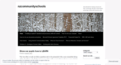 Desktop Screenshot of nzcommunityschools.wordpress.com