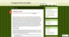 Desktop Screenshot of comparepricesindia.wordpress.com