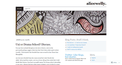 Desktop Screenshot of alicewelly.wordpress.com