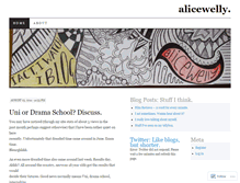 Tablet Screenshot of alicewelly.wordpress.com