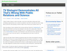 Tablet Screenshot of jacksenvironment.wordpress.com