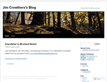 Tablet Screenshot of jimcrowthers.wordpress.com