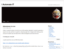Tablet Screenshot of iautomateit.wordpress.com