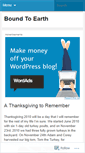 Mobile Screenshot of boundtoearth.wordpress.com