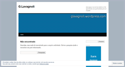 Desktop Screenshot of glavagnoli.wordpress.com
