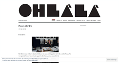 Desktop Screenshot of ohlalafestival.wordpress.com