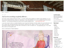 Tablet Screenshot of convictstock.wordpress.com