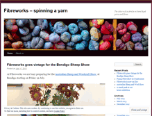 Tablet Screenshot of fibreworks.wordpress.com