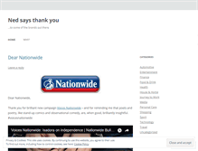 Tablet Screenshot of nedcolville.wordpress.com