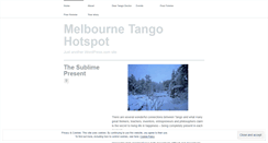 Desktop Screenshot of melbournetangohotspot.wordpress.com