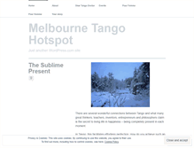 Tablet Screenshot of melbournetangohotspot.wordpress.com