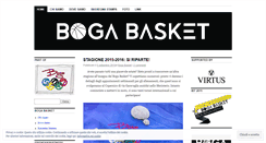Desktop Screenshot of bogabasket.wordpress.com