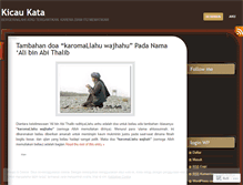Tablet Screenshot of kicaukata.wordpress.com