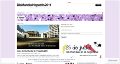 Desktop Screenshot of diamundialhepatitis2011.wordpress.com