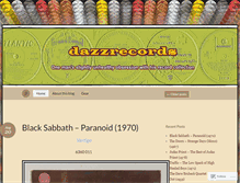 Tablet Screenshot of dazzrecords.wordpress.com