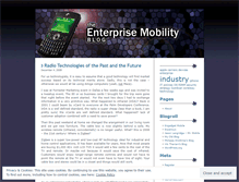 Tablet Screenshot of enterprisemobility.wordpress.com