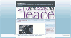 Desktop Screenshot of embodypeace.wordpress.com