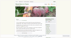 Desktop Screenshot of fromseedtotable.wordpress.com