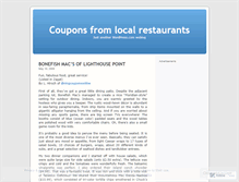 Tablet Screenshot of diningcouponsonline.wordpress.com