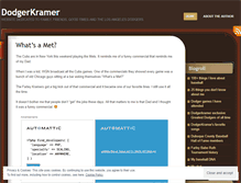 Tablet Screenshot of dodgerkramer.wordpress.com