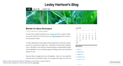 Desktop Screenshot of lesleyharrison.wordpress.com