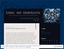 Tablet Screenshot of foundandunapologetic.wordpress.com