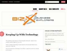 Tablet Screenshot of bizxbusinessexplorers.wordpress.com