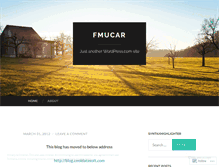 Tablet Screenshot of fmucar.wordpress.com