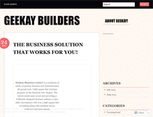 Tablet Screenshot of geekaybuilders.wordpress.com