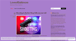 Desktop Screenshot of loveofbaltimore.wordpress.com