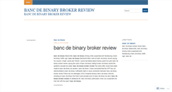 Desktop Screenshot of business.bancdebinarybrokerreview.wordpress.com