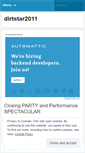 Mobile Screenshot of dirtstar2011.wordpress.com