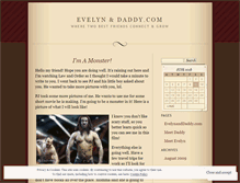 Tablet Screenshot of evelynanddaddy.wordpress.com