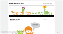 Desktop Screenshot of ourpossibilitiesblog.wordpress.com