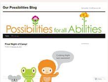 Tablet Screenshot of ourpossibilitiesblog.wordpress.com